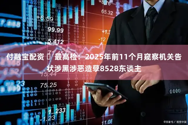 付融宝配资 ​最高检：2025年前11个月窥察机关告状涉黑涉恶造孽8528东谈主